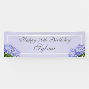 Lavender Hydrangea Happy 90th Birthday Spandoek