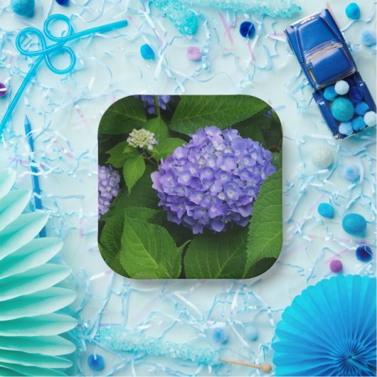 Lavender Hydrangea Papieren Bordje (Feest)