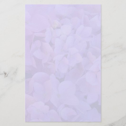 Lavender Hydrangea Stationery Briefpapier (Voorkant)