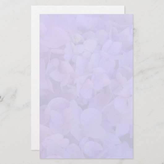 Lavender Hydrangea Stationery Briefpapier (Voorkant / Achterkant)