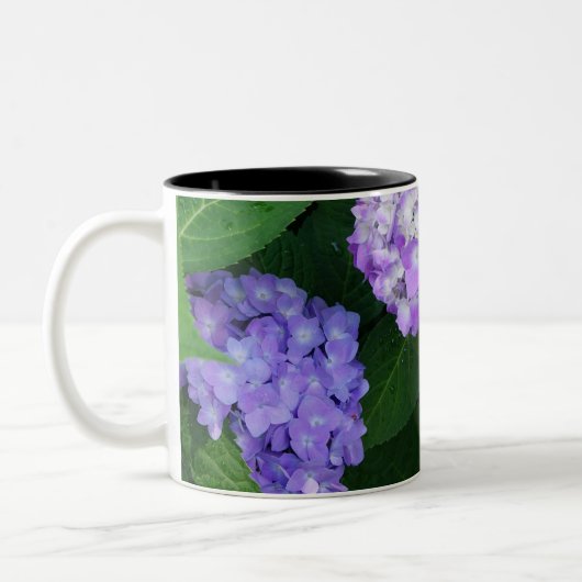 Lavender Hydrangea Tweekleurige Koffiemok (Links)