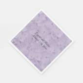 Lavender Hydrangea Wedding Paper Napkins Servet (Hoek)
