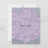 Lavender Hydrangea Wedding Uitnodiging (Achterkant)