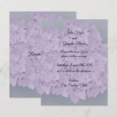 Lavender Hydrangea Wedding Uitnodiging (Voorkant / Achterkant)