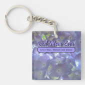 Lavender Hydrangeas beste moeder ooit Sleutelhanger (Voorkant)