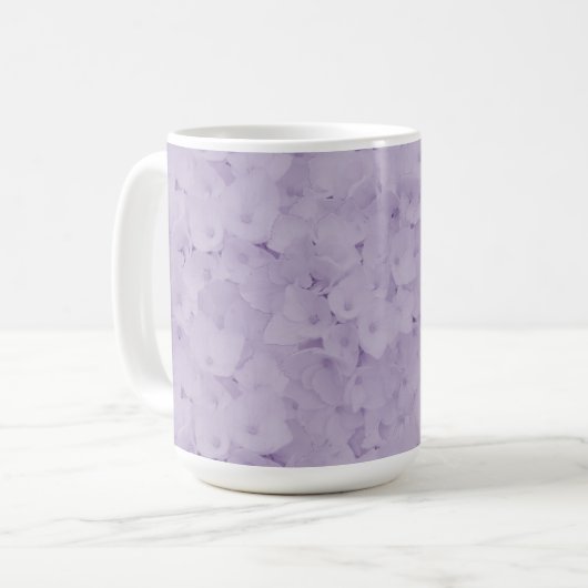 Lavender Hydrangeas Coffee Mok (Voorkant links)