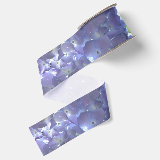 Lavender hydrangeas grosgrain lint (Achterkant)
