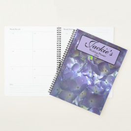 Lavender Hydrangeas licht paarse bruiloft Planner