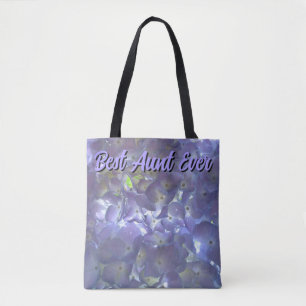 Lavender Hydrangeas paarse florale beste tante ooi Tote Bag