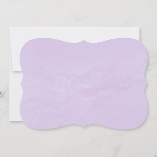 Lavender Hydrangeas zal mijn Bridesmaid zijn. Kaart (Achterkant)