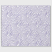 Lavender Ice Wedding Wrapping Paper Cadeaupapier (Vlak)