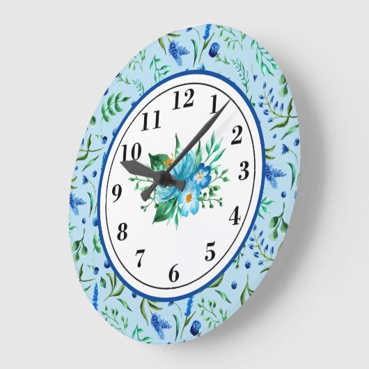 Lavender in blauw grote klok (Hoek)