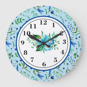 Lavender in blauw grote klok