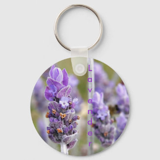 Lavender in bloei sleutelhanger