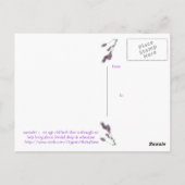 Lavender in briefkaart (Achterkant)
