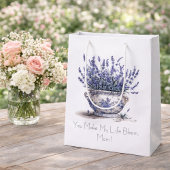 Lavender in Delft Blue, customizable  Medium Cadeauzakje