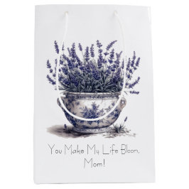 Lavender in Delft Blue, customizable  Medium Cadeauzakje