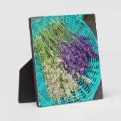 Lavender in een mandje fotoplaat (Voorkant)