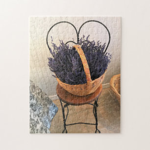 Lavender in een mandje legpuzzel