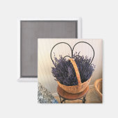 Lavender in een mandje magneet (Voorkant / Achterkant)