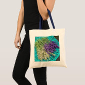 Lavender in een mandje tote bag (Voorkant (product))