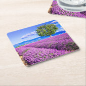 Lavender in Provence Kartonnen Onderzetters (Schuin)