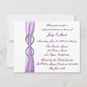 Lavender Infinity Rehearsal Dinner Invitation Kaart (Voorkant)