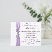 Lavender Infinity Rehearsal Dinner Invitation Kaart (Staand voorkant)