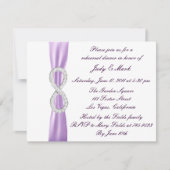 Lavender Infinity Rehearsal Dinner Invitation Kaart (Voorkant)