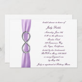 Lavender Infinity Wedding Bridal Shower Uitnodigin Kaart (Voorkant / Achterkant)