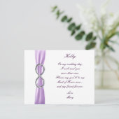 Lavender Infinity Wedding Maid of Honor Kaart (Staand voorkant)