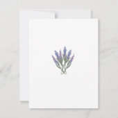 Lavender Info/Menu Kaart (Achterkant)