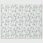 Lavender ink and watercolor Wrapping Paper Cadeaupapier (Vlak)