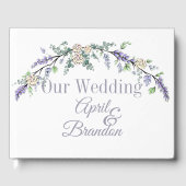 Lavender Ivory Roos en Eucalyptus Gastenboek (Voorkant)