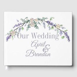 Lavender Ivory Roos en Eucalyptus Gastenboek