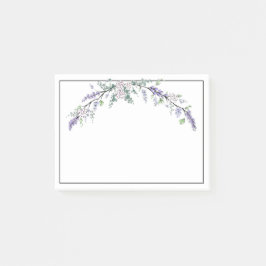 Lavender Ivory Roos en Eucalyptus Post-it® Notes