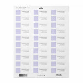 Lavender Japans Seigaiha Pattern Etiket (Full Sheet)