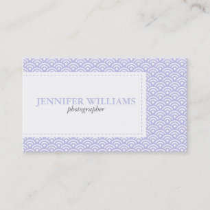 Lavender Japans Seigaiha Pattern Visitekaartje