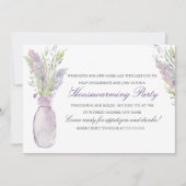 Lavender Jar Housewarming Party Kaart (Voorkant)