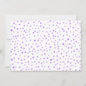 Lavender Joy eerste kerstfoto baby geboorte Aankondiging (Achterkant)