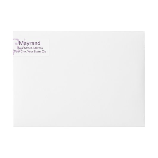Lavender Joy Peace Love Holiday Wraparound Label (Voorkant)