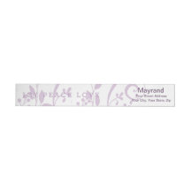 Lavender Joy Peace Love Holiday Wraparound Label