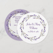 Lavender Jubileum, wit Kaart (Voorkant / Achterkant)