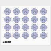 Lavender Kaleidoscope Monogram Sticker (Vel)