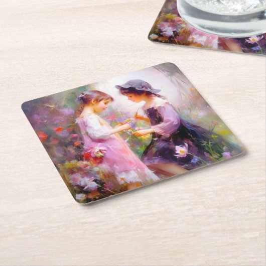 Lavender Kartonnen Onderzetters (Schuin)