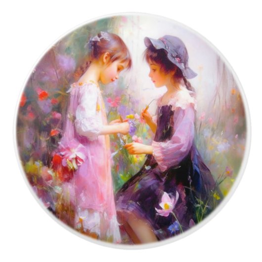 Lavender Keramische Knop (Voorkant)