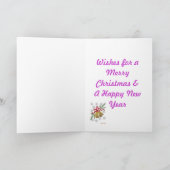 Lavender Kerstkaart Feestdagen Kaart (Binnen)