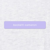 Lavender Kinder Naam IJzer op Kleding Labels (Design 1)
