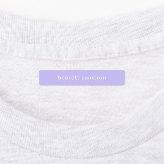 Lavender Kinder Naam IJzer op Kleding Labels (Aangebracht)