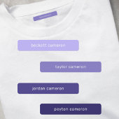 Lavender Kinder Naam IJzer op Kleding Labels
